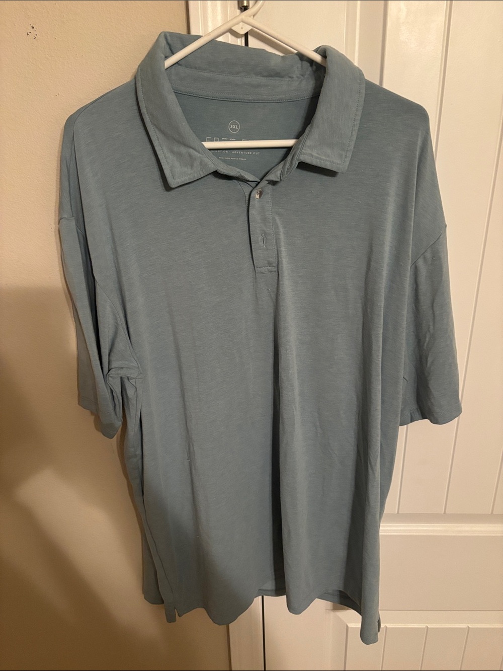 Free Fly Apparel Men's Sky Blue Polo